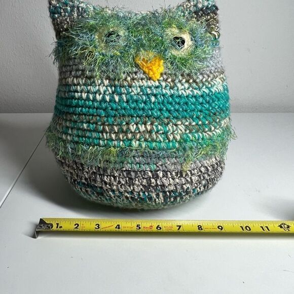 Vintage Amish Pattern Crochet Owl Door / Window Stopper Hand made - Picture 6 of 6